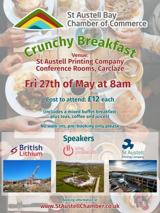 ***Meeting Cancelled*** Crunchy Breakfast - Speakers: British Lithium & Eden Geothermal