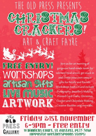 Old Press Gallery, Christmas Craft Fair -21st November 2014