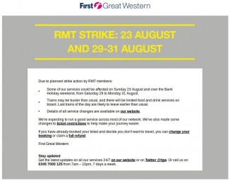 RMT Rail Strike