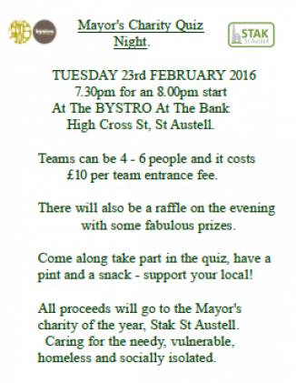 Mayors Charity Quiz Night