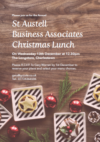 St Austell Business Associates Christmas Lunch